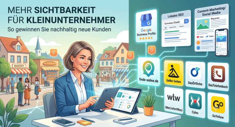 Mehr Sichtbarkeit für Kleinunternehmer: So gewinnen Sie nachhaltig neue Kunden